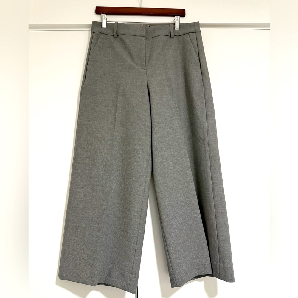 J. Crew Gray Wide-Leg Women's Pants